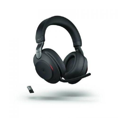 Jabra Evolve2 85 MS Noise-Canceling Wireless Headset (Gold Beige), Mic