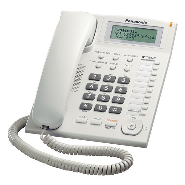 Panasonic KX-TS880 Analogue Desktop Phone (White) | Onedirect.co.uk