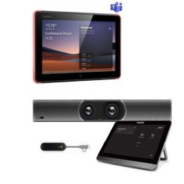 Yealink MeetingBar A30 with CTP18 touch panel & WPP30 + Yealink RoomPanel for Microsoft Teams