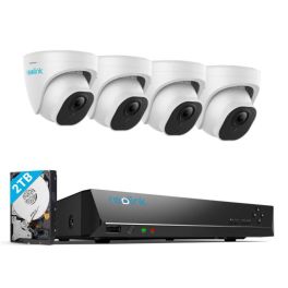 Reolink 4K Security System with NVR and 4 Dome Cameras