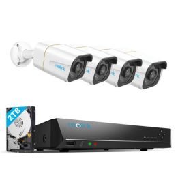 Reolink 4K+ Security System with NVR and 4 Bullet Cameras