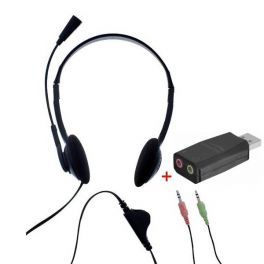 T'nB First Headset Double Jack with USB adaptor