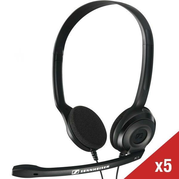 sennheiser pc 3 chat on ear headphone with mic